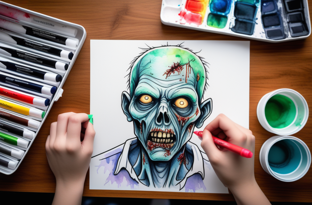 How Zombie Coloring Pages Can Make Your Halloween Party a Bloody Success