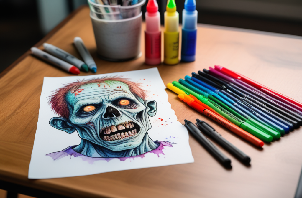 How Zombie Coloring Pages Can Make Your Halloween Party a Bloody Success