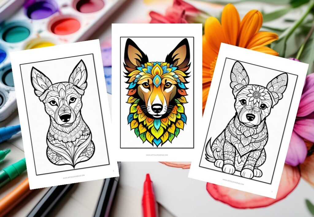 Dog Mandala Coloring Pages for All Ages A Creative Escape
