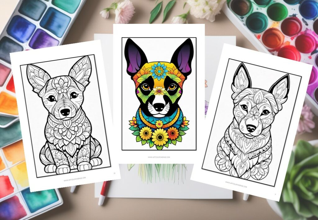 Dog Mandala Coloring Pages for All Ages A Creative Escape