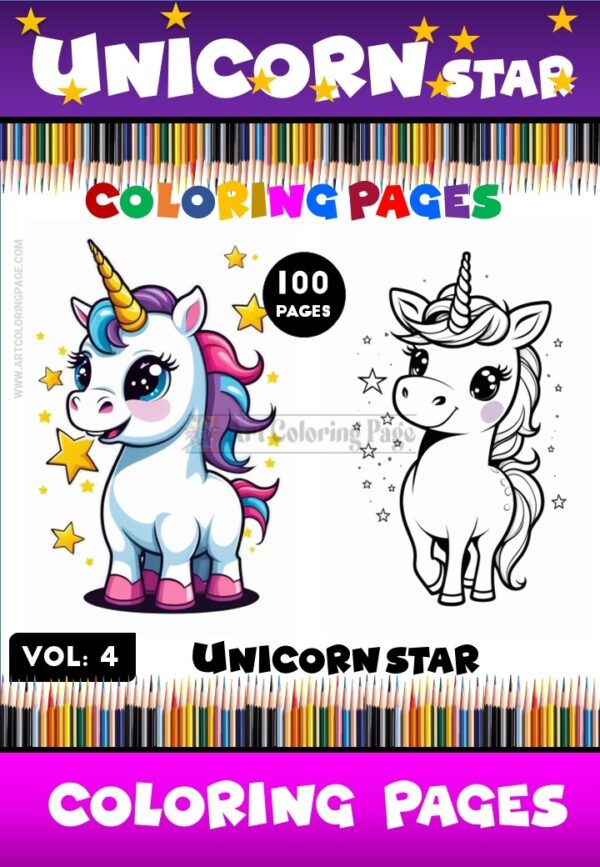 Embark on a Coloring Adventure with Coloring Page Unicorn Vol 4