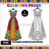 Embrace Creativity Free Moroccan Dress Coloring!