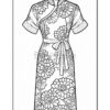 Free Chinese Dress Coloring