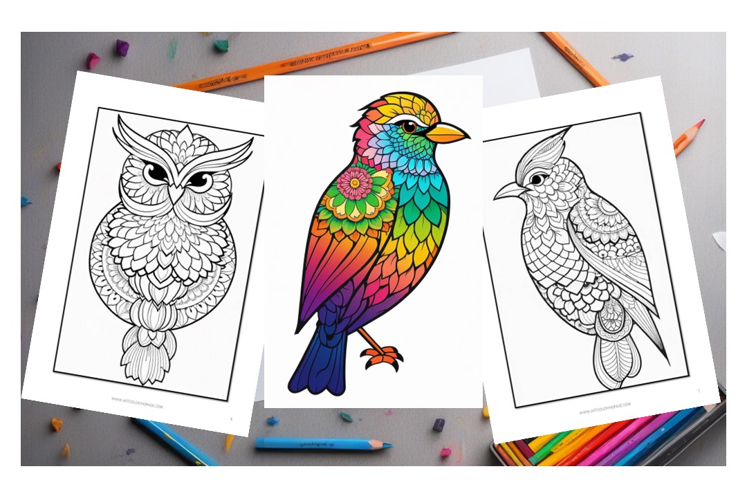 Why Choose a Bird Mandala Coloring Book for Engaging Vacation Activities