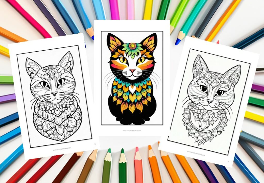 Why Choose a Cat Mandala Coloring Book for Engaging Summer Vacation