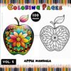 Discover a world of relaxation and creativity with our Apple Coloring Pages for Adults Mandala Vol - 5. This collection features 100 intricately designed pages, perfect for those who love to immerse themselves in the art of coloring.