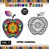 Elevate your coloring experience with our Apple Mandala Coloring Books - 7. This latest volume features 100 pages of beautifully crafted mandala designs, perfect for those seeking relaxation and artistic fulfillment.