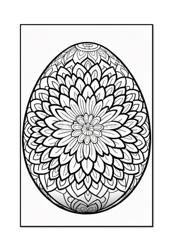 Discover Freedom with Eggs Free Coloring Mandala Pages