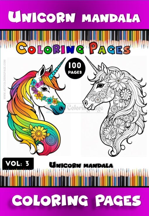 Dive into Magic with Unicorn Mandala Vol - 3