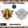 Dive into Nature with Insect Mandala Coloring Vol - 1Diapositive1