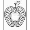 Elevate Your Coloring Experience with Apple Mandala Coloring Vol - 2