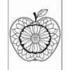 Elevate Your Coloring Experience with Apple Mandala Coloring Vol - 2