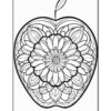 Elevate Your Coloring Experience with Apple Mandala Coloring Vol - 2