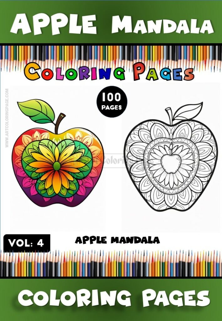 Escape into Creativity with Apple Mandala PDF Vol - 4