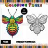 Explore Creativity with Free Hedgehog Insect Coloring Mandala Pages