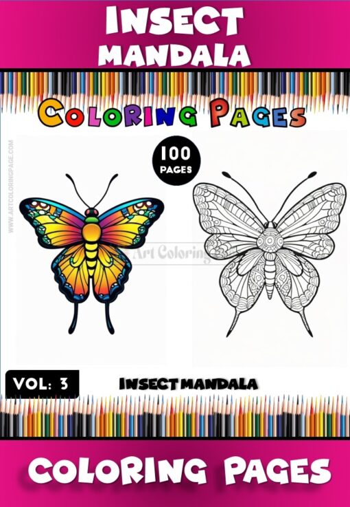 Explore Nature’s Art with Insect Mandala PDF Vol - 3