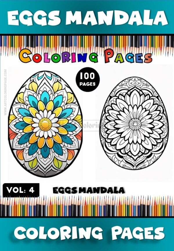 Explore Your Creativity with Eggs Mandala Printable Vol - 4Diapositive1