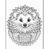 Relax and Create with Hedgehog Mandala Printable Vol - 4