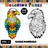 Soar into Creativity with Eagle Mandala Coloring, Vol - 1!