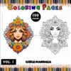 Unleash Creativity with Girl Mandala Coloring, Vol - 1