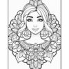 Unleash Creativity with Girl Mandala Coloring, Vol - 1