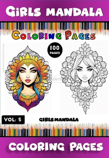 Unleash Creativity with Girl Mandala Printable Vol - 5