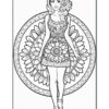 Unleash Creativity with Girl Mandala Printable Vol - 5