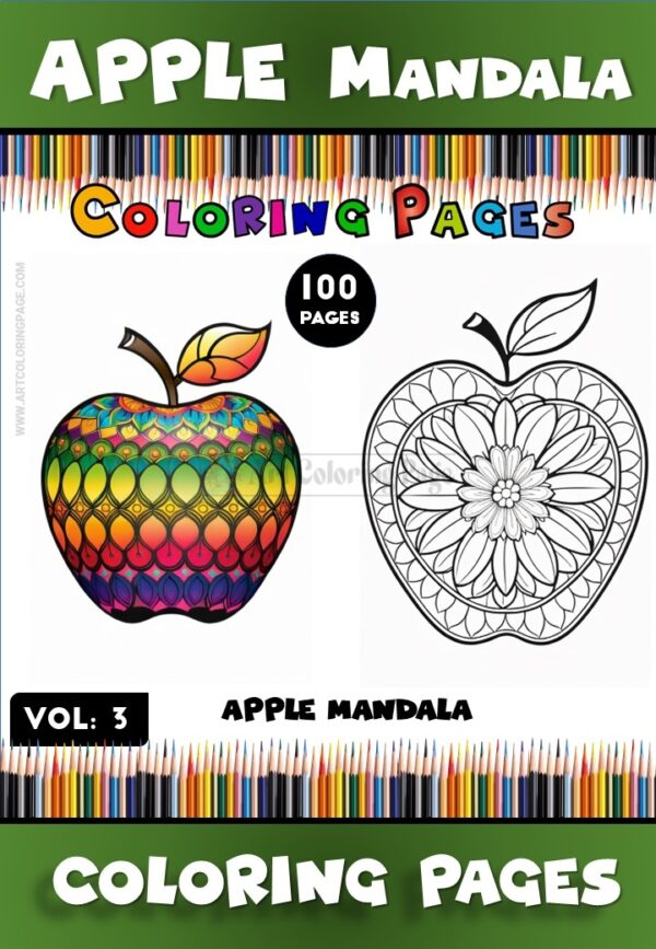 Unleash Your Creativity with Apple Mandala Printable Vol - 3