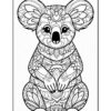 Unleash Your Creativity with Koala Mandala Coloring Pages Vol - 2