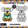 Unleash Your Creativity with Koala Mandala Coloring Vol - 1