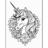 Unleash Your Creativity with Unicorn Mandala Coloring Vol - 2
