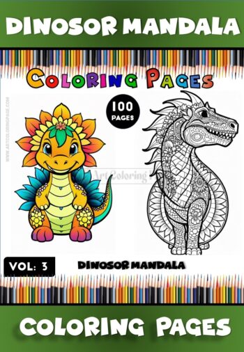 Unlock Prehistoric Creativity with Dinosaur Mandala Printable Vol - 3!Diapositive1