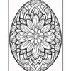Unwind and Create with Eggs Coloring Page Mandala Vol - 2!