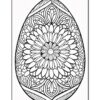Unwind and Create with Eggs Coloring Page Mandala Vol - 2!