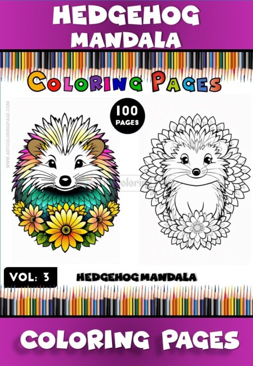 Unwind with Hedgehog Mandala PDF Vol - 3Diapositive1