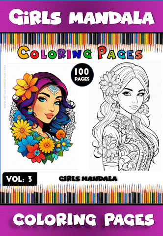 Alternative view of Dive into Serenity with Girl Mandala PDF Vol - 3