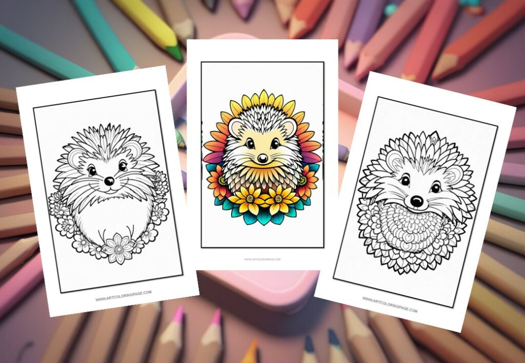10 Enchanting Hedgehog Mandala Coloring Book Ideas for Adults and Kids IMA 1