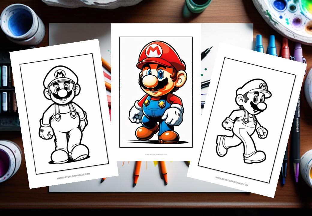 10 Super Mario Coloring Book Ideas for Adults and Kids: A Mushroom Kingdom of Creativity