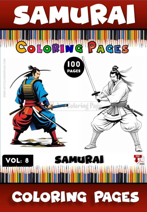 Discover Your Inner Warrior Samurai Warrior Coloring Pages Vol 8
