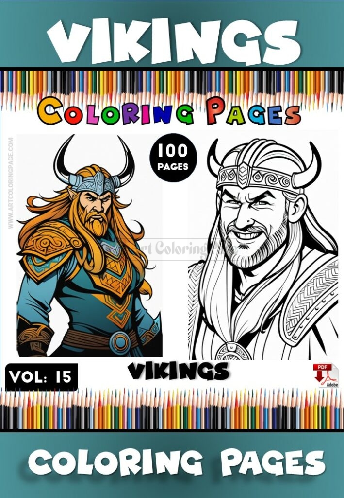 Discover the Adventure with Coloring Sheets Vikings Vol 15