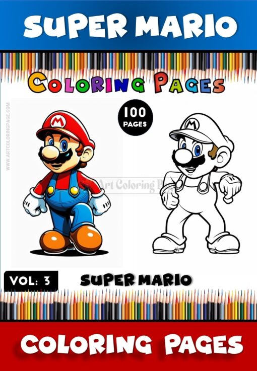 Dive Deeper into Fun with Super Mario Coloring Vol 3!