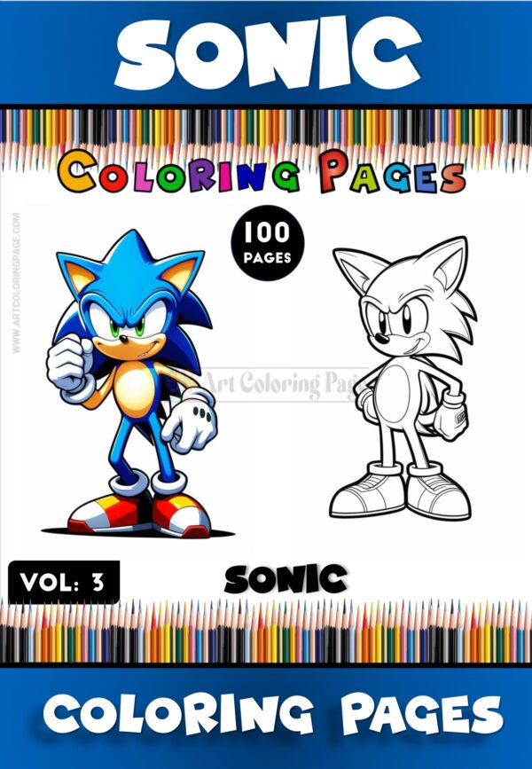 Dive Into the Exciting World of Sonic the Hedgehog with Coloring Pages Vol3