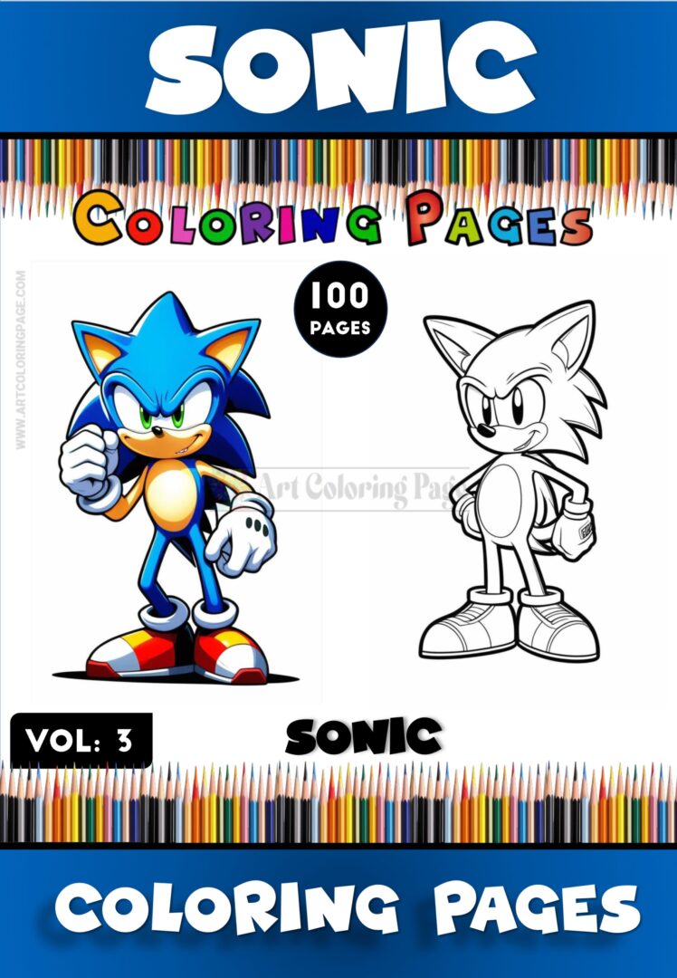 Dive Into the Exciting World of Sonic the Hedgehog with Coloring Pages Vol3