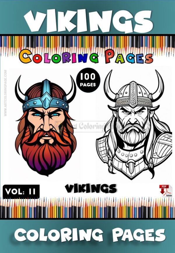 Dive into Adventure with Coloring Books Vikings Vol 11