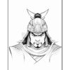 Dive into the World of Warriors with Coloring Pages Samurai Vol 3