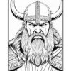 Embark on a Creative Adventure with Viking Coloring Page Vol 5