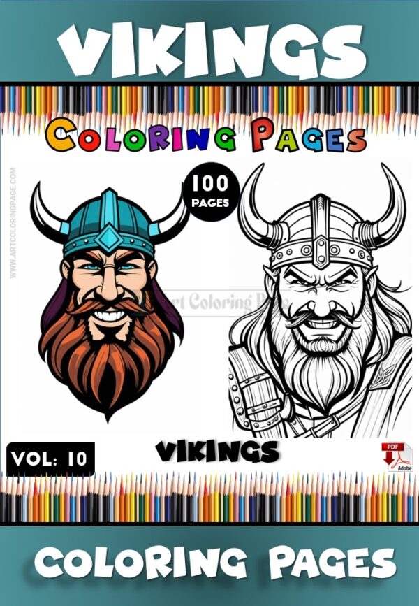 Embark on a Creative Journey with Coloring Books Viking Vol 10
