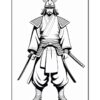 Embark on a Journey of Artistic Expression with Samurai Coloring Pages Vol 1