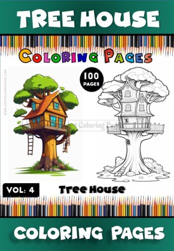 Embark on a New Adventure with Coloring Tree House Vol. 4 – 100 Pages