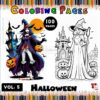Enter the Magical World with Halloween Witch Coloring Pages Vol 5
